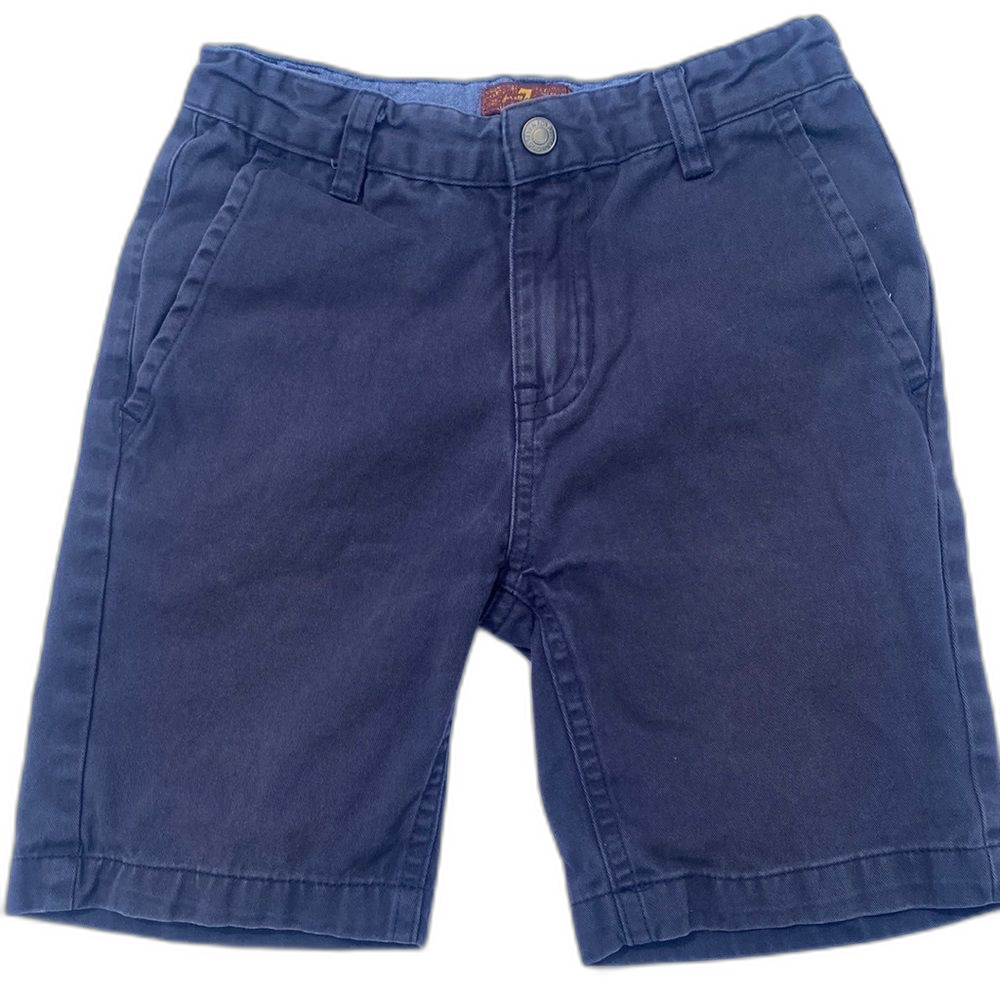 7 for all mankind 100% Cotton Navy Shorts Youth Size 6 Adjustable Waist